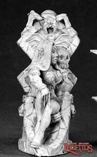 Dark Elf Queen on Throne 02577 (metal)
