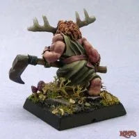 Dwarf Druid and Badger 03216 (metal)