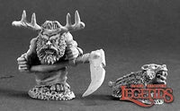 Dwarf Druid and Badger 03216 (metal)