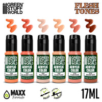 Green Stuff World paint set flesh tones