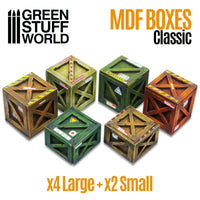 Classic Wood Crates 4+2 Kisten Hout 10298
