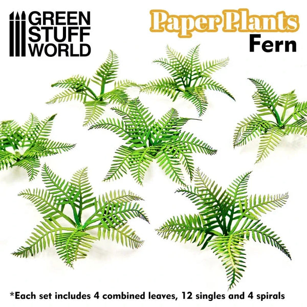 Papieren Planten - Lasercut Paper Plants Varen / Fern 10363