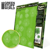 Papieren Planten - Lasercut Paper Plants Ground Palm 10364