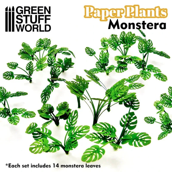 Papieren Planten - Lasercut Paper Plants Monstera 10368