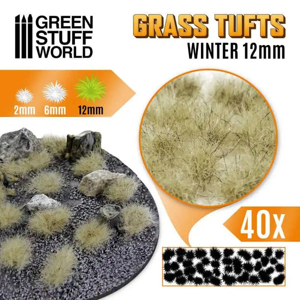 Grass TUFTS - 12mm self-adhesive - WINTER 10665