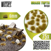 Grass TUFTS - 6mm self-adhesive - BEIGE 10671
