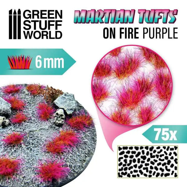 Martian Fluor Tufts - ON FIRE PURPLE 10679