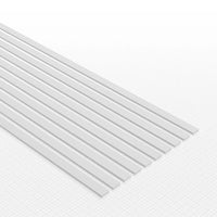 Green Stuff World uPVC Plasticard - Thin 0.50mm x 3mm 10835