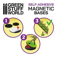Round Magnetic Sheet SELF-ADHESIVE - 30mm 10862