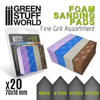 Foam Sanding Pads - FINE GRIT ASSORTMENT x20 10976
