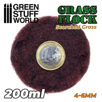Static Grass Flock 4-6mm - SCORCHED BROWN - 200 ml 11160