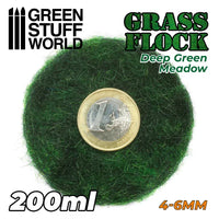 Static Grass Flock 4-6mm - DEEP GREEN MEADOW - 200 ml 11161