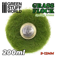 Static Grass Flock 9-12mm - Spring Grass - 200 ml 11167