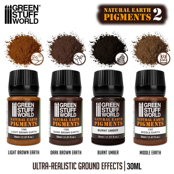 Green Stuff World Natural Earth pigments Set 30ml - No. 2 11282