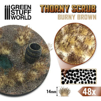 Thorny Spiky Scrubs - BURNY BROWN 11506