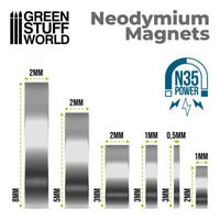 Neodymium Magnets 5x2mm - 50 units (N35) 9054