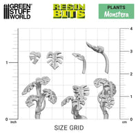 3D printed set - Monstera Plant 11611