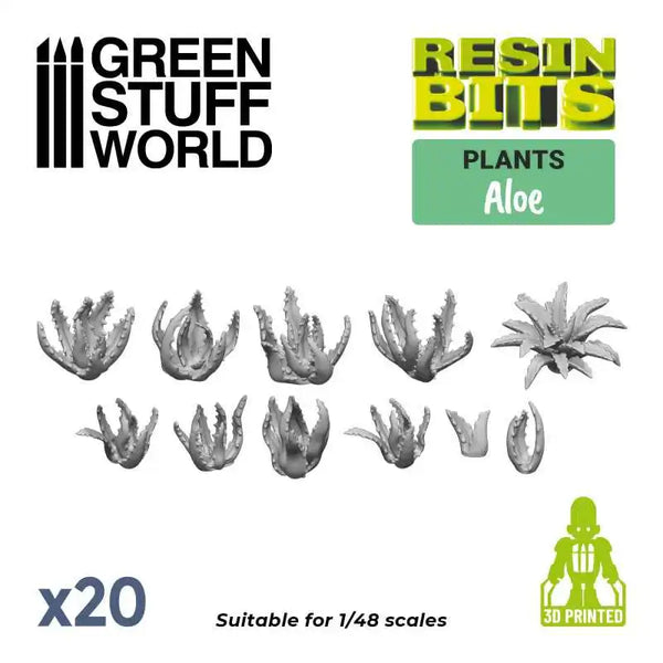 20x Aloe Vera - 3D printed set 11613