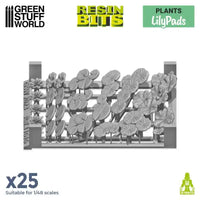 LILY PADS Plants 25x - 3D printed set 11616