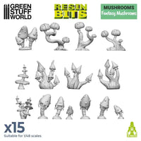 Fantasy Mushrooms 15x - 3D Printed Set 11622