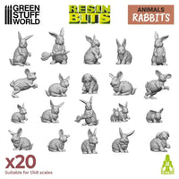 3D printed set - Rabbits 12290
