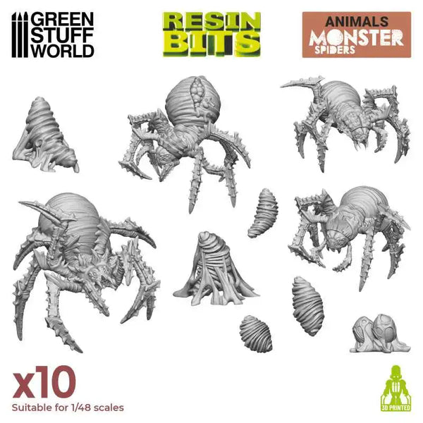 3D printed set - Monster Spiders 12299