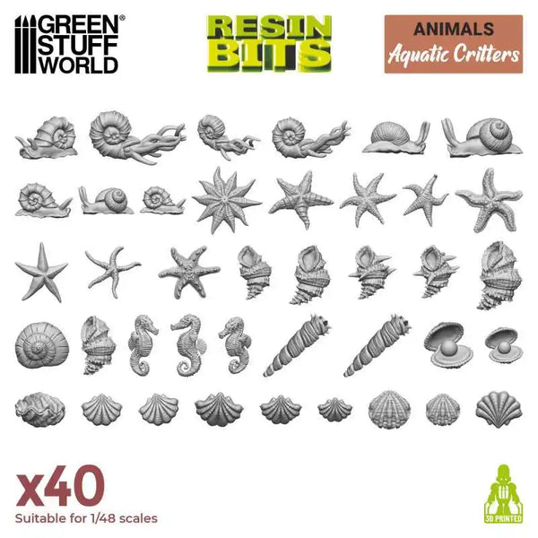 3D printed set - Aquatic Critters 12300
