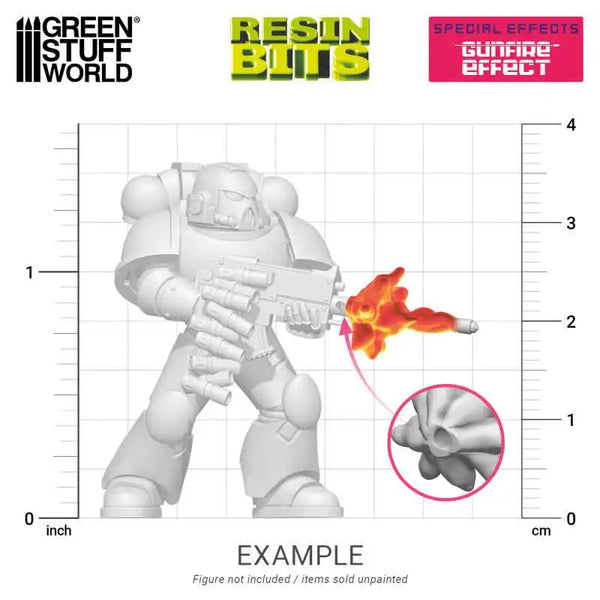 3D printed set - Gunfire Effect 23x 12361