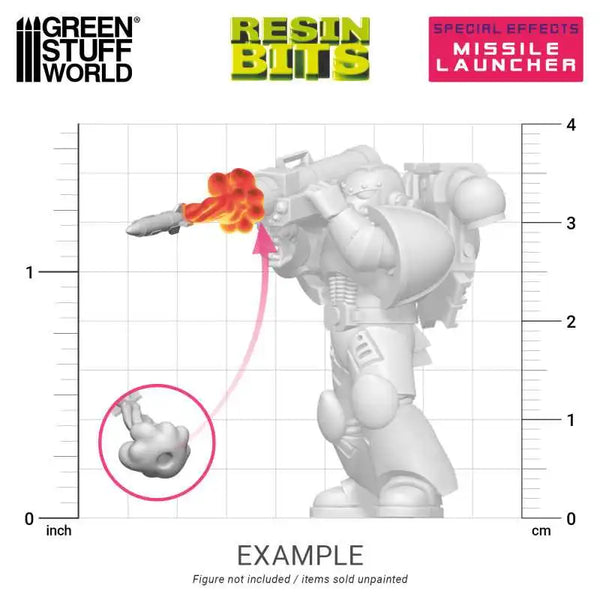 3D printed set - Missile Launcher Effect 14x 12364