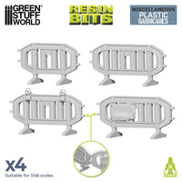Green Stuff World 3D printed set - Plastic Barricades 1:48 12417