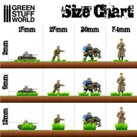 Grass TUFTS - 6mm self-adhesive -75x  Light Green 10674
