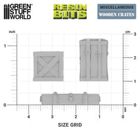Green Stuff World Wooden Crates 1:48 12682