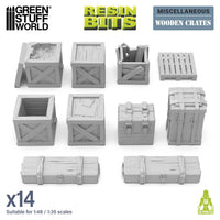 Green Stuff World Wooden Crates 1:48 12682