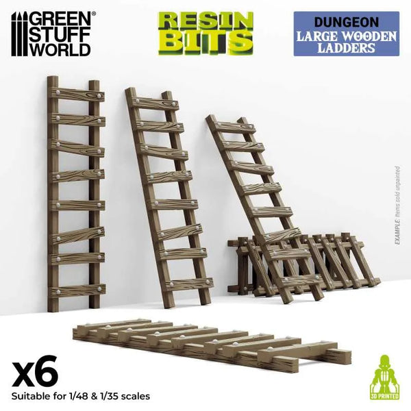 Large Wooden Ladders 1-48-1-35  12720