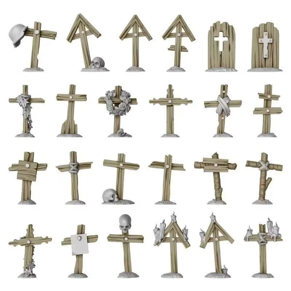 Trench Wooden Crosses 1:48-1:35 12722