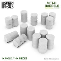 Silicone Molds - Metal Barrels 1:48 12736