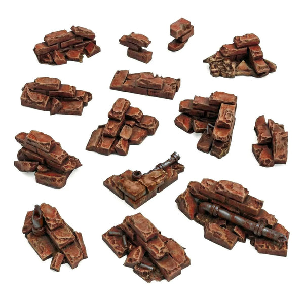 Green Stuff World Brick wall ruins 1:48 12747
