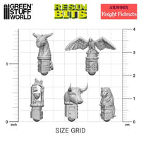 3D printed set - Old World Knight Helmets12x 12788