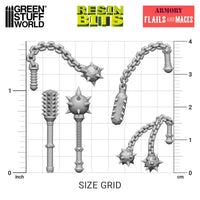 3D printed set - Flails and Maces 12x 12793
