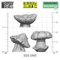3D printed set - Chunky Mushrooms XL 12963