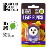 Miniature Leaf Punch Lime Dark Purple Bladpons 1315