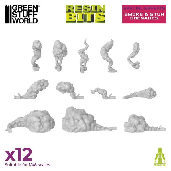 3D printed set - Smoke and Stun Grenades 13207