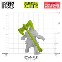 3D printed set - Two Handed Dwarf Axes 13301