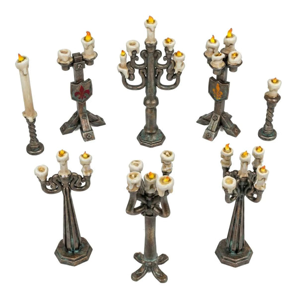 Green Stuff World Standing Candle Holders 1:48 13636