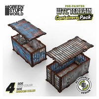 Green Stuff World Pre-painted WTC container (Pack x4) 14430