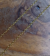 Schakel Ketting Goud (look) 1,5 mm 1 mtr