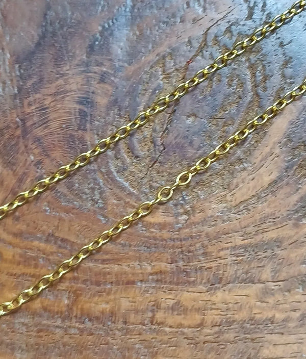 Schakel Ketting Goud (Look) 2.0 mm 5 mtr