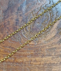 Schakel Ketting Goud (Look) 2.5 mm 1 mtr