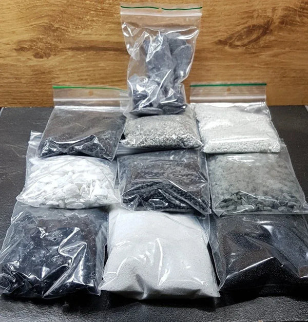 Black and White Basing Material Set 10 zakjes
