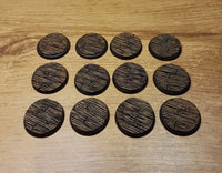 Wooden Floor 30mm Round Bases 12 stuks A Song of Ice and Fire